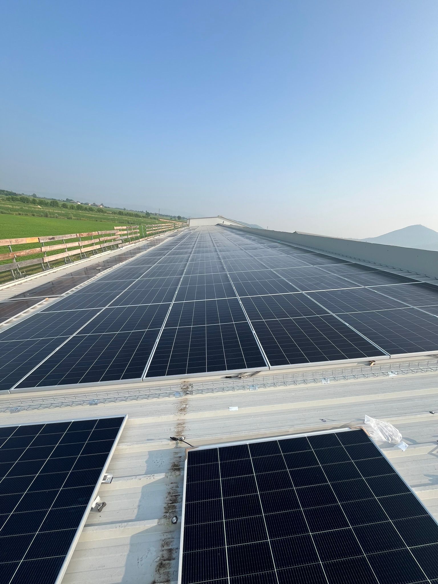 Impianto fotovoltaico industriale realizzato